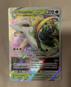 LP Serperior VSTAR SWSH12 Silver Tempest Gold Pokemon TCG Card Holo - Image 1