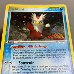 Delibird 21/109 EX Team Rocket Returns REVERSE HOLO RARE Pokemon Card English LP - Image 3