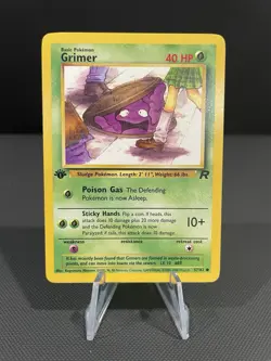 Pokemon Card 1ST EDITION Grimer Team Rocket 57/82 WotC Vintage 2000 NM - Image 1