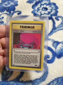 Chaos Gym 102/132 Gym Challenge 1st Ed Non Holo Trainer Pokemon Card -LP - Image 1