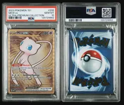 2023 Pokemon Mew ex Full Art 151 UPC Gold Metal Promo Card 205/165 PSA 10 GEM MT - Image 5