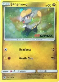 Jangmo-o 75/111 EB Games Exclusive Promo Pokemon Card LP - Image 1