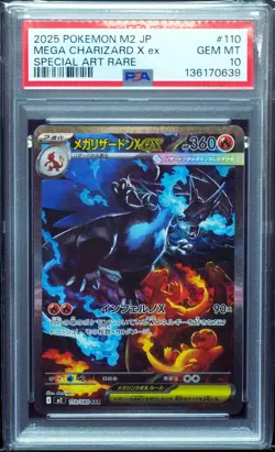 Mega Charizard X EX 110 PSA 10 Inferno X Japanese Pokemon Card - Image 1
