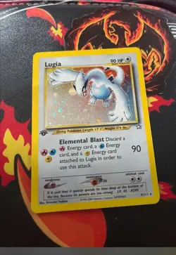 Pokemon TCG Lugia Neo Genesis 1st Edition Holo Rare Near Mint Condition Card ✌ - Image 1