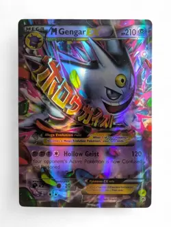 M Gengar EX (XY166) Black Star Promo 2016 Pokemon Card Ultra Rare Mega Shiny -NM - Image 1