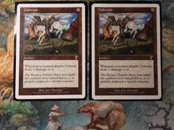 Caltrops 7th Edition X2 (PANGOLIN MTG) X2 Front MINT/NM+ Back LP SeePics! - Image 1