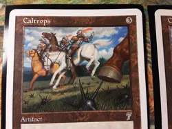 Caltrops 7th Edition X2 (PANGOLIN MTG) X2 Front MINT/NM+ Back LP SeePics! - Image 2