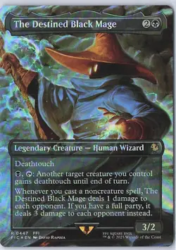 The Destined Black Mage (Borderless) R Commander: FINAL FANTASY 447 NM - Image 1