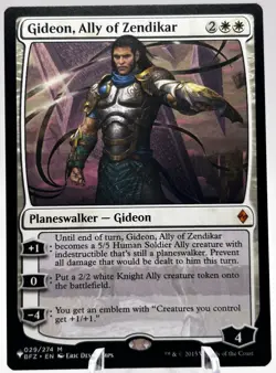 Gideon, Ally of Zendikar 029/274 The List Mystery Booster 2 MB2 MTG NM - Image 1