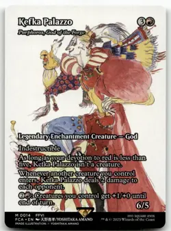 Kefka Palazzo - Purphoros God of the Forge (Showcase) #14 MTG Final Fantasy FCA - Image 1