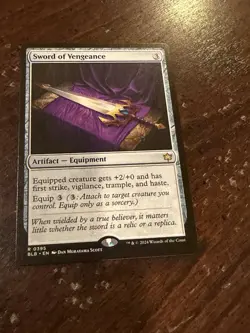 2025 Magic The Gathering Bloomburrow #R395 Sword Of Vengeance - Image 1