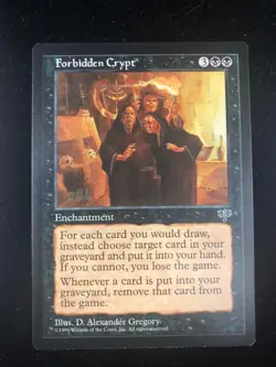 Forbidden Crypt MTG Mirage Rare NM/VLP - Image 1