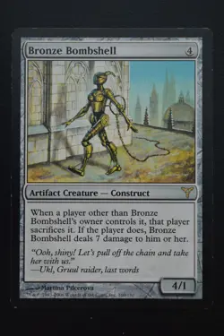 Magic The Gathering MTG BRONZE BOMBSHELL Dissension LP Lightly Played - Image 1