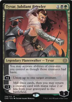 Tyvar, Jubilant Brawler Phyrexia: All Will Be One Normal NM 218 - Image 1