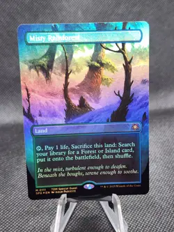 MTG - [FOIL] Misty Rainforest (Borderless) - Special Guests -Tarkir: Dragonstorm - Image 1