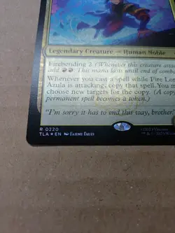 Fire Lord Azula TLA #220 Standard Art Foil NM MTG - Image 2