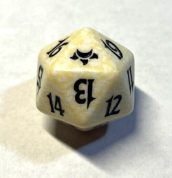 Magic the Gathering MTG - Spindown/ D20/ Life Counter - Eventide - White - Image 1