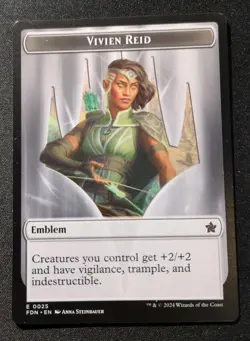 Vivien Reid / Elf Warrior Token - FDN - MTG - EN - NM - 0025/0019 - Image 1