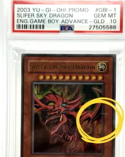 Slifer the Sky Dragon 2003 YuGiOh! English GBA GBI-001 Vintage PSA 10 - Image 3