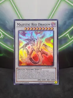 Yugioh Majestic Red Dragon LC5D-EN071 Super Rare 1st Edition NM - Image 1