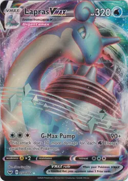 Lapras VMAX 050/202 Sword & Shield Pokemon Card NM - Image 1