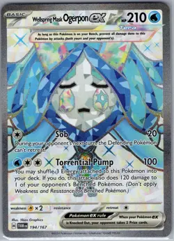 Wellspring Mask Ogerpon ex 194/167 Twilight Masquerade - Pokemon Card - NM - Image 1