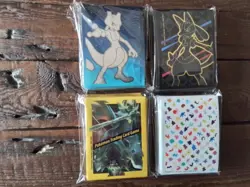 4 packs sleeves upc mewtwo charizard v VMAX holo pokemon Card NM ex box vstar - Image 1