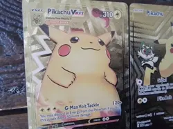 3 Pikachu gold 027 088 044 promo Holo Full Art Pokemon Card ex gx vmax v Chinese - Image 3