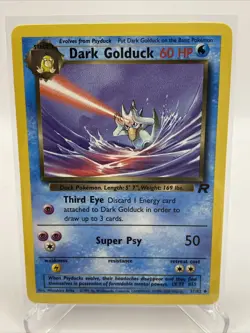 Dark Golduck 37/82 Team Rocket Unlimited 2000 Pokemon Card Uncommon NM - Image 1