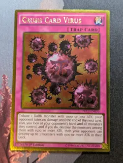 Crush Card Virus PGL2-EN070 Gold Ultra Rare 1st Edition - LP - Image 1