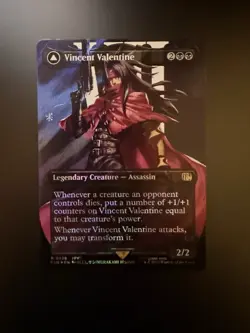 MTG Final Fantasy English Vincent Valentine Borderless 0528 Surge Foil - Image 1