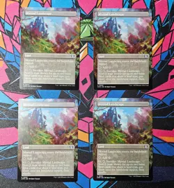 4x Myriad Landscape x4 NM Borderless MTG Commander Masters CMM Unplayed Magic - Image 1