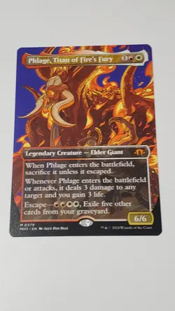 1x Phlage, Titan of Fire's Fury (Borderless) Modern Horizons 3 Regular - Image 2