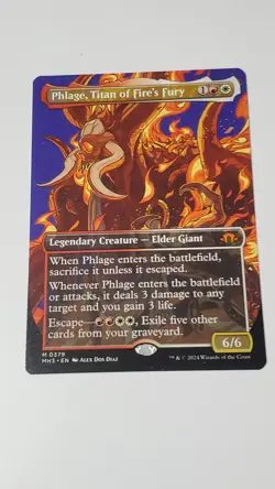 1x Phlage, Titan of Fire's Fury (Borderless) Modern Horizons 3 Regular - Image 3