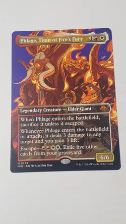 1x Phlage, Titan of Fire's Fury (Borderless) Modern Horizons 3 Regular - Image 5