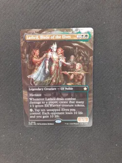 Lathril, Blade of the Elves *Borderless* - FDN-BF - NM - Magic The Gathering MTG - Image 1