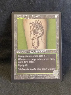 Skullclamp Rare 1663 Secret Lair Brain Dead Staples Magic The Gathering MTG NM - Image 1