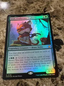 LOOT, EXUBERANT EXPLORER Magic MTG Foundations Foil - Image 1