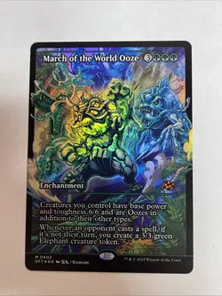March of the World Ooze (Showcase) Aetherdrift Foil #402 Mythic - Image 1