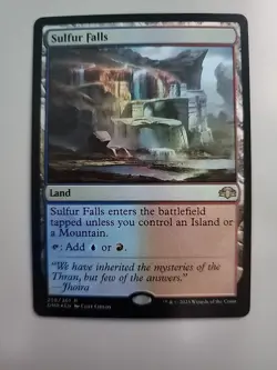 MTG Sulfur Falls Dominaria Remastered 258/261 Foil Rare - Image 1