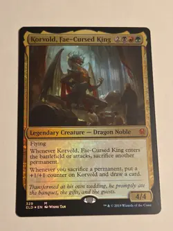 Korvold, Fae-Cursed King - Throne of Eldraine ELD MTG X1 FOIL 329 M - Image 1