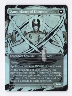 Avatar Aang (Borderless Foil) MTG Avatar: Last Airbender REAR SURFACE FOIL ISSUE - Image 2