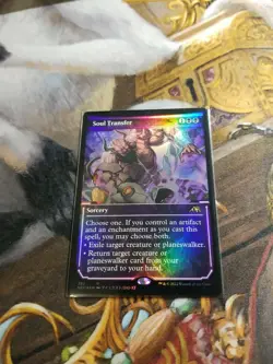 Soul Transfer Showcase Foil MTG Kamigawa: Neon Dynasty -Pack Fresh- - Image 1