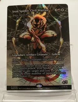 Iron Spider, Civil Warrior (# 39) MTG Marvel’s Spider-Man - BORDERLESS FOIL - NM - Image 1