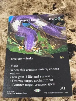 FANGKEEPER'S FAMILIAR Magic MTG Tarkir: Dragonstorm Borderless - Image 1