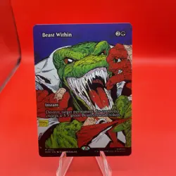 Beast Within (Borderless) Foil #33 MTG: Spiderman. - Image 1