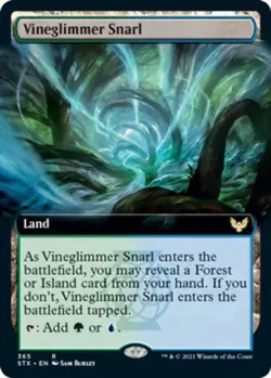 1x Vineglimmer Snarl - Foil - Extended Art Near Mint MTG Magic - Kid Icarus - - Image 1