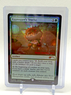 Magic Eggnogger's 'Stache FOIL - Happy Holidays 2024 Special Occasion 1 MTG - Image 1