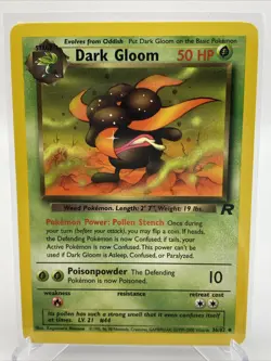 Pokemon TCG Cards Dark Gloom 36/82 Team Rocket Uncommon NM - Image 1