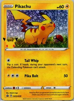 Pikachu - SWSH039 Promo Pokemon Card LP - Image 1